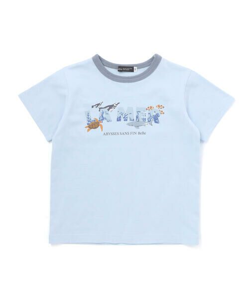 BeBe / べべ Tシャツ | ウミノイキモノプリントロゴ天竺半袖Tシャツ(90~140cm) | 詳細5