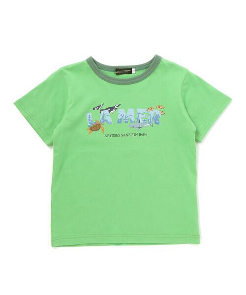 BeBe / べべ Tシャツ | ウミノイキモノプリントロゴ天竺半袖Tシャツ(90~140cm) | 詳細10
