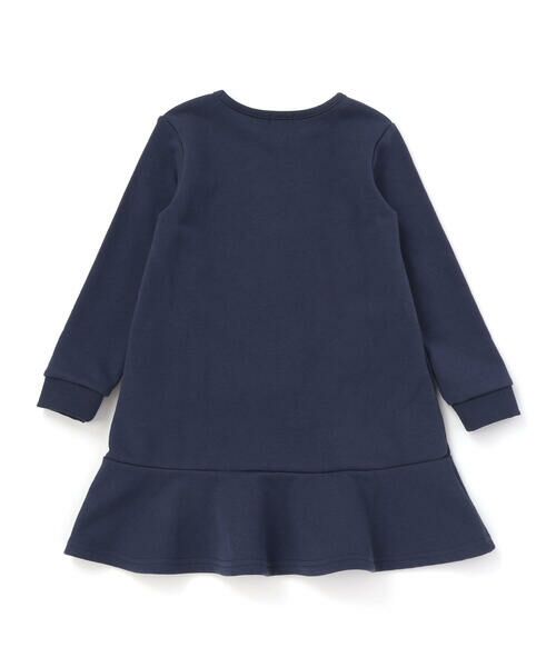 BeBe / べべ ミニ丈・ひざ丈ワンピース | ポシェットデザイン長袖スウェットワンピース(80~140cm) | 詳細5