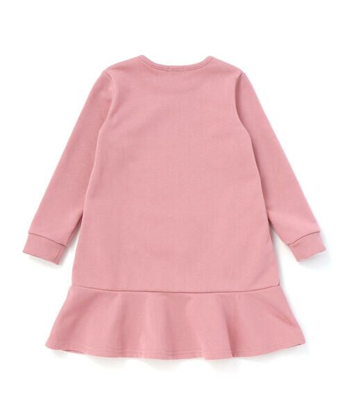 BeBe / べべ ミニ丈・ひざ丈ワンピース | ポシェットデザイン長袖スウェットワンピース(80~140cm) | 詳細10