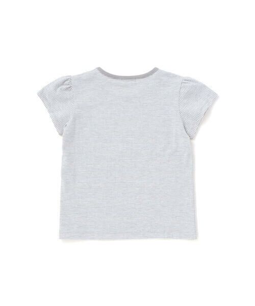BeBe / べべ カーディガン・ボレロ | 長袖リブカーディガン+天竺ボーダーロゴ半袖Tシャツ セット(90~150cm) | 詳細7
