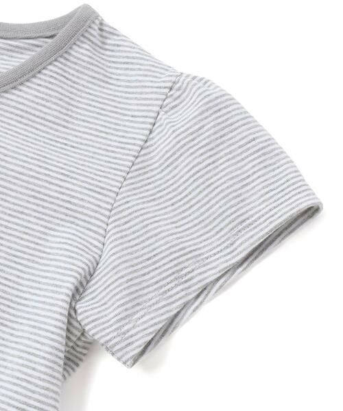 BeBe / べべ カーディガン・ボレロ | 長袖リブカーディガン+天竺ボーダーロゴ半袖Tシャツ セット(90~150cm) | 詳細10