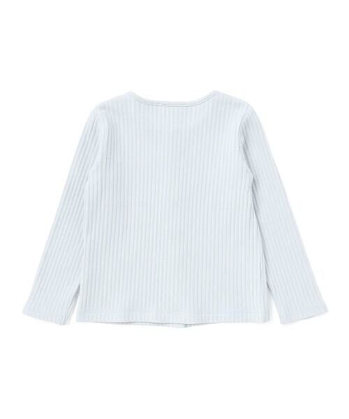 BeBe / べべ カーディガン・ボレロ | 長袖リブカーディガン+天竺ボーダーロゴ半袖Tシャツ セット(90~150cm) | 詳細20