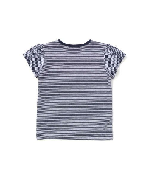 BeBe / べべ カーディガン・ボレロ | 長袖リブカーディガン+天竺ボーダーロゴ半袖Tシャツ セット(90~150cm) | 詳細21