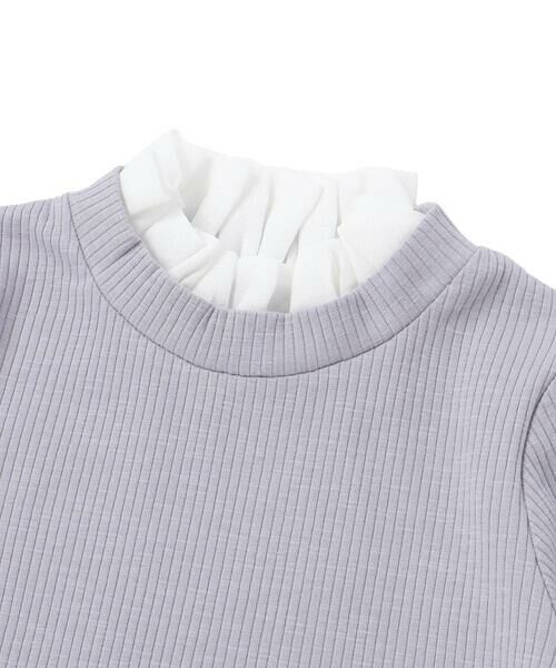 BeBe / べべ Tシャツ | ラメツイードビスチェ+フリル襟テレコ長袖Tシャツ セット(100~160cm) | 詳細7