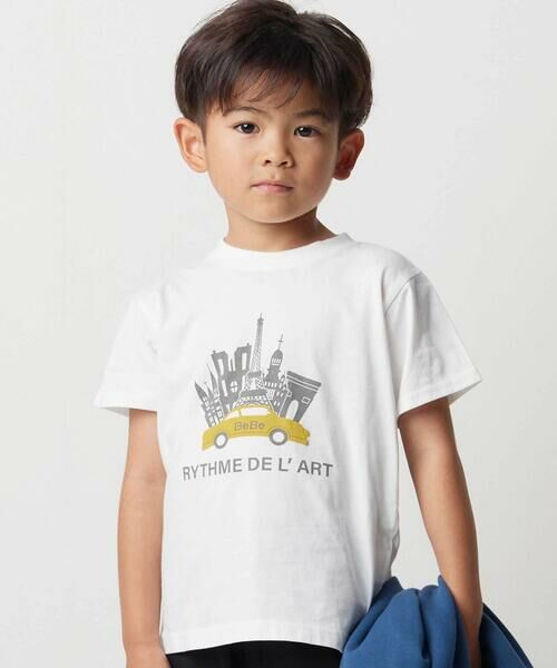 BeBe / べべ カーディガン・ボレロ | カノコ長袖カーディガン+天竺ドライビングプリント半袖Tシャツ セット(90~140cm) | 詳細3