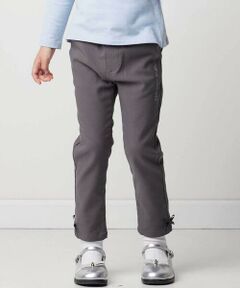 BeBe / べべ チノ・ワークパンツ | ストレッチツイル裾リボンスリムロングパンツ(90~160cm)