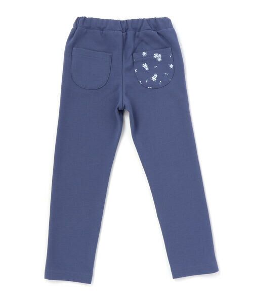 BeBe / べべ チノ・ワークパンツ | 【抗菌・防臭】ミラノリブお花刺しゅう8分丈ロングパンツ(90~130cm) | 詳細12