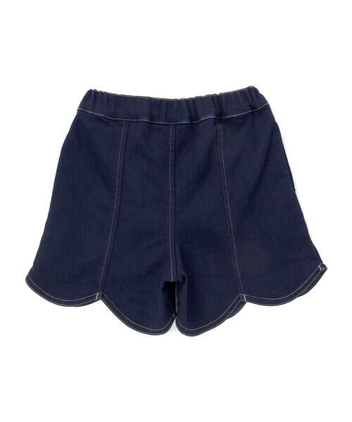 BeBe / べべ ショート・ハーフ・半端丈パンツ | ジョグデニムスカラップショートパンツ(90~150cm) | 詳細4