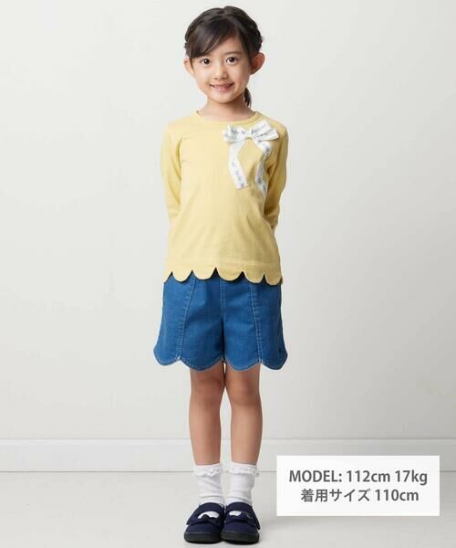 BeBe / べべ ショート・ハーフ・半端丈パンツ | ジョグデニムスカラップショートパンツ(90~150cm) | 詳細11