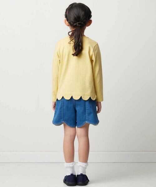 BeBe / べべ ショート・ハーフ・半端丈パンツ | ジョグデニムスカラップショートパンツ(90~150cm) | 詳細12