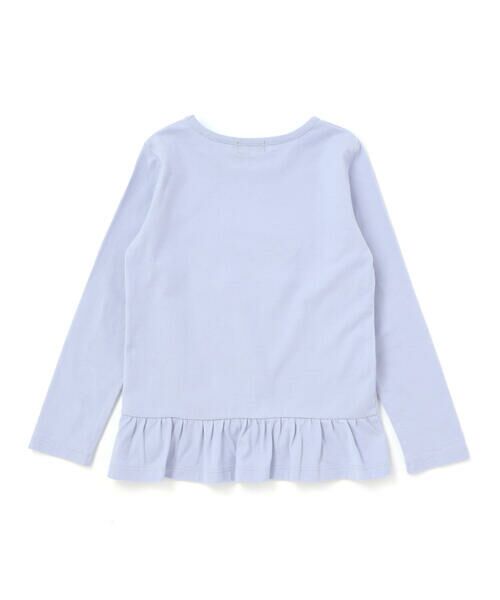 BeBe / べべ Tシャツ | パリジェンヌツイードパッチバックフリル長袖Tシャツ(90~150cm) | 詳細7