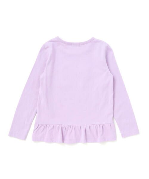 BeBe / べべ Tシャツ | パリジェンヌツイードパッチバックフリル長袖Tシャツ(90~150cm) | 詳細16