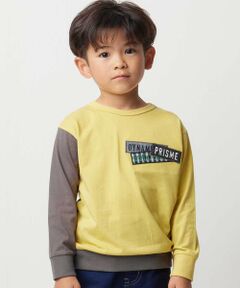 BeBe / べべ Tシャツ | ランダム配色ワッペン刺しゅう長袖Tシャツ(90~160cm)