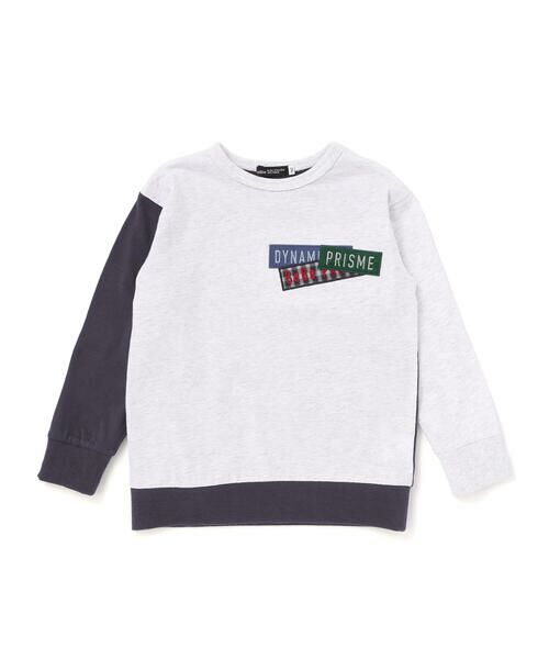 BeBe / べべ Tシャツ | ランダム配色ワッペン刺しゅう長袖Tシャツ(90~160cm) | 詳細9