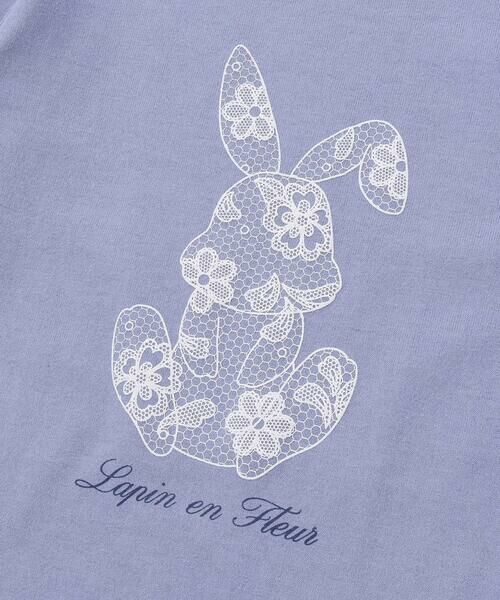 BeBe / べべ Tシャツ | 【抗菌・防臭】Rabbitレースプリント裾スカラップ天竺長袖Tシャツ(90~130cm) | 詳細11