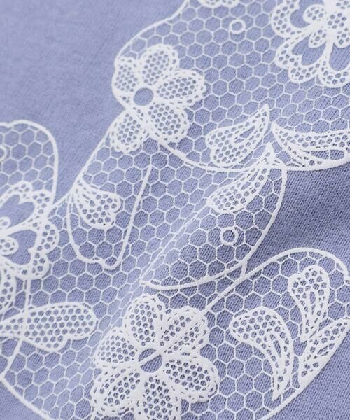 BeBe / べべ Tシャツ | 【抗菌・防臭】Rabbitレースプリント裾スカラップ天竺長袖Tシャツ(90~130cm) | 詳細12