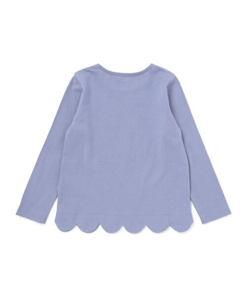 BeBe / べべ Tシャツ | 【抗菌・防臭】Rabbitレースプリント裾スカラップ天竺長袖Tシャツ(90~130cm) | 詳細9