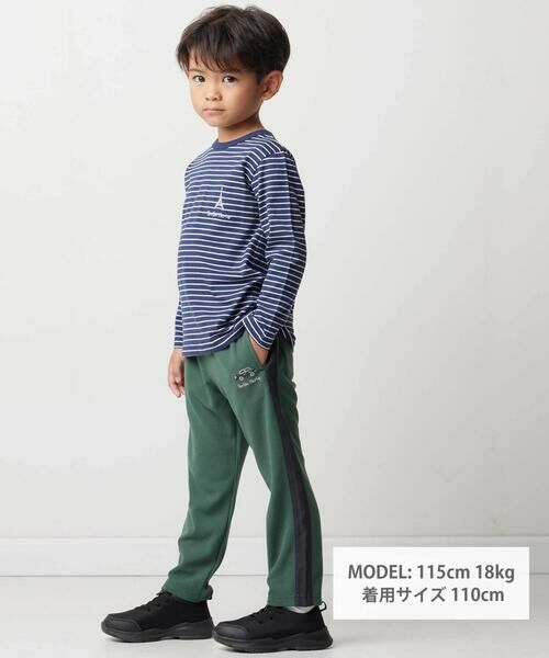 BeBe / べべ Tシャツ | 【抗菌・防臭】ワンポイント刺しゅう天竺長袖Tシャツ(90~130cm) | 詳細8