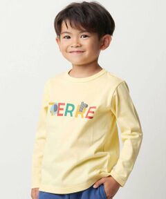 BeBe / べべ Tシャツ | 【抗菌・防臭】TERREアニマルロゴプリント天竺長袖Tシャツ(90~130cm)
