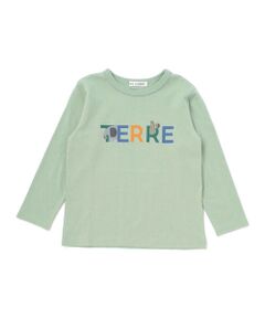 BeBe / べべ Tシャツ | 【抗菌・防臭】TERREアニマルロゴプリント天竺長袖Tシャツ(90~130cm)