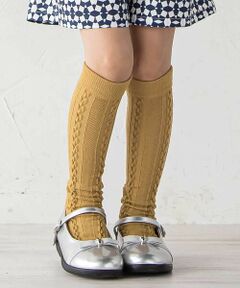 BeBe / べべ ソックス | ケーブル編みハイソックス(13~24cm)