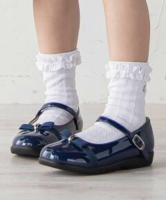 BeBe / べべ フラットシューズ | リボンベルトプレーントゥストラップシューズ(16~21cm)