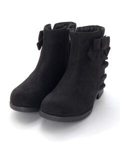 BeBe / べべ ブーツ（ショート丈） | スウェードサイドフリルショートブーツ(16~21cm)