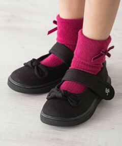 BeBe / べべ スニーカー | リボン付きベルクロストラップシューズ(13~19cm)