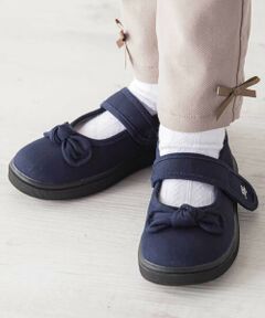 BeBe / べべ スニーカー | リボン付きベルクロストラップシューズ(13~19cm)