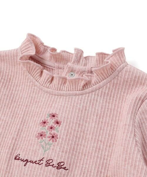 BeBe / べべ ベビー・キッズウエア | フリル襟針抜きテレコ長袖Tシャツ+フリルブルマ セット(80~90cm) | 詳細10