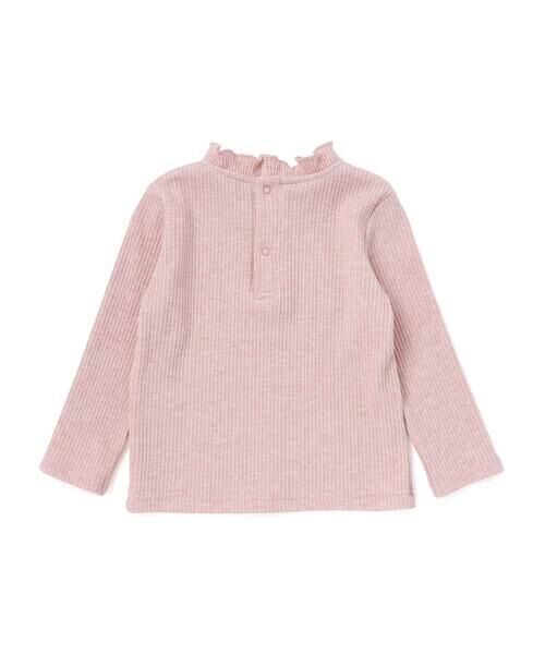 BeBe / べべ ベビー・キッズウエア | フリル襟針抜きテレコ長袖Tシャツ+フリルブルマ セット(80~90cm) | 詳細9