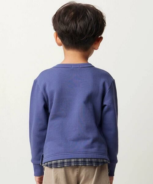 BeBe / べべ スウェット | AIRパッチロゴレイヤード風トレーナー(80~160cm) | 詳細3