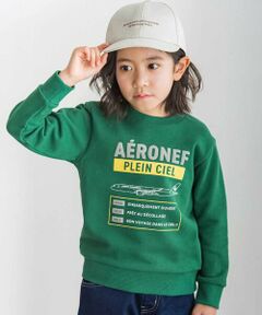 BeBe / べべ スウェット | 【JALコラボ】飛行機+ロゴトレーナー(100~140cm)
