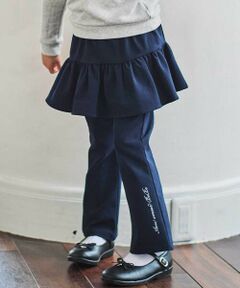 BeBe / べべ チノ・ワークパンツ | リムーバブルスカートオックスフレアロングパンツ(100~150cm)