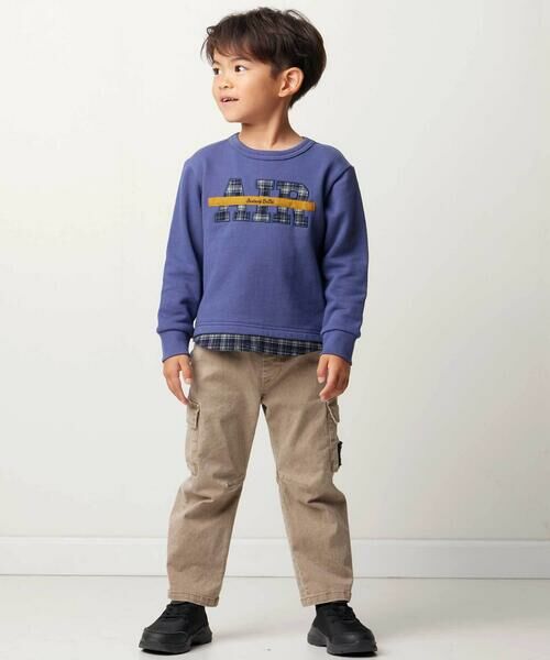 BeBe / べべ カーゴパンツ | バレルレッグツイルカーゴロングパンツ(90~150cm) | 詳細10