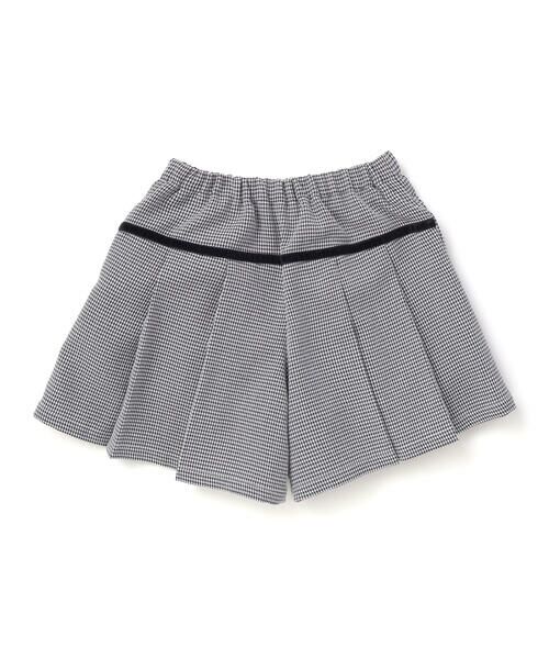 BeBe / べべ ショート・ハーフ・半端丈パンツ | 【お揃い】千鳥格子切り替えプリーツショートパンツ(90~160cm) | 詳細7