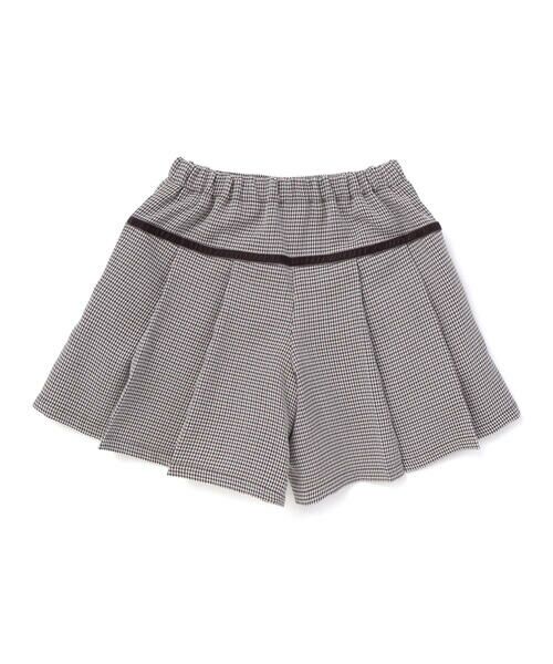 BeBe / べべ ショート・ハーフ・半端丈パンツ | 【お揃い】千鳥格子切り替えプリーツショートパンツ(90~160cm) | 詳細10