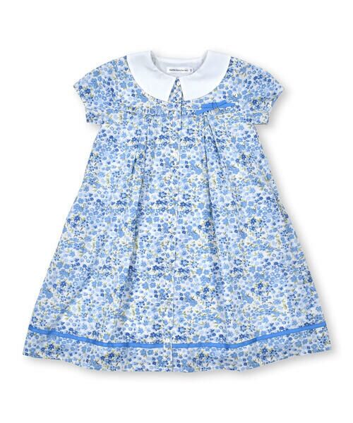 BeBe Petits Pois Vert / ベベ プチ ポワ ヴェール ワンピース | 花柄裾テープワンピース(95~150cm) | 詳細14