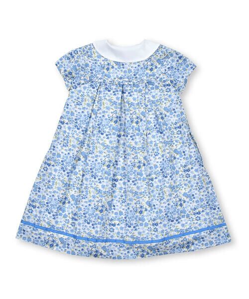 BeBe Petits Pois Vert / ベベ プチ ポワ ヴェール ワンピース | 花柄裾テープワンピース(95~150cm) | 詳細15