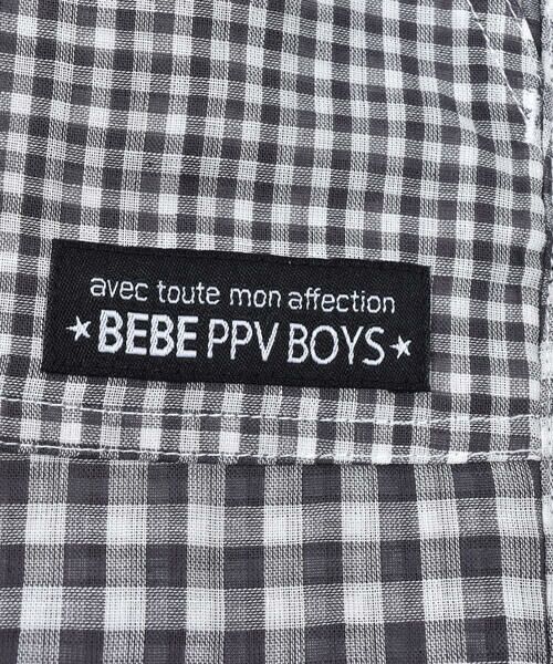 BeBe Petits Pois Vert / ベベ プチ ポワ ヴェール ショート・ハーフ・半端丈パンツ | チェックorストライプ柄違いハーフパンツ(95~150cm) | 詳細7