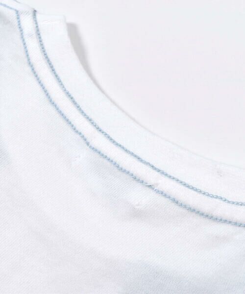 BeBe Petits Pois Vert / ベベ プチ ポワ ヴェール Tシャツ | 天竺 カラー 3色 異素材 Tシャツ (95~150cm) | 詳細10