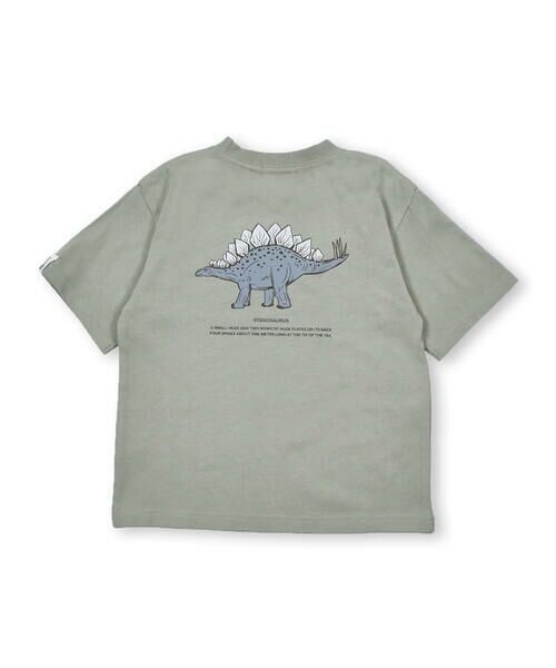 BeBe Petits Pois Vert / ベベ プチ ポワ ヴェール Tシャツ | 天竺 恐竜 プリント 刺繍 Tシャツ (95~150cm) | 詳細15