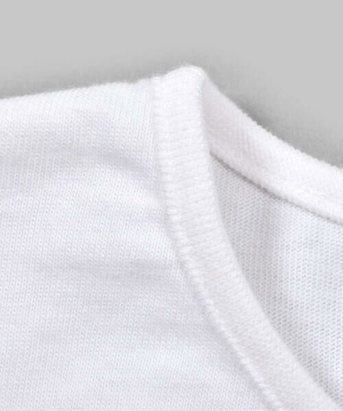 BeBe Petits Pois Vert / ベベ プチ ポワ ヴェール Tシャツ | 天竺 ＋ 綿 レース リボン チャーム Tシャツ (95~150cm) | 詳細6