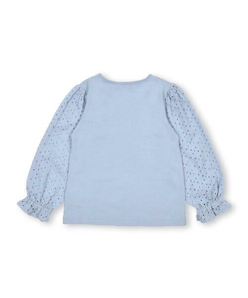 BeBe Petits Pois Vert / ベベ プチ ポワ ヴェール Tシャツ | 天竺 ＋ 綿 レース リボン チャーム Tシャツ (95~150cm) | 詳細11