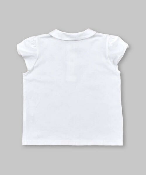 BeBe Petits Pois Vert / ベベ プチ ポワ ヴェール Tシャツ | 超長綿天竺襟付きベーシックコットンＴシャツ(95~150cm) | 詳細5