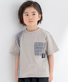 【接触冷感】ポケット付き切り替えTシャツ(95~150cm)