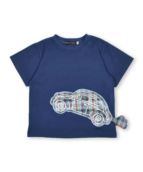 BeBe Petits Pois Vert / ベベ プチ ポワ ヴェール Tシャツ | 【接触冷感】車ケムリはみだしデザインＴシャツ(95~130cm) | 詳細5