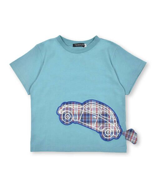 BeBe Petits Pois Vert / ベベ プチ ポワ ヴェール Tシャツ | 【接触冷感】車ケムリはみだしデザインＴシャツ(95~130cm) | 詳細14