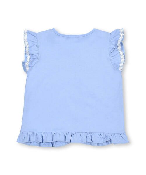 BeBe Petits Pois Vert / ベベ プチ ポワ ヴェール Tシャツ | 天竺＋フリルレース袖トップス(95~150cm) | 詳細5